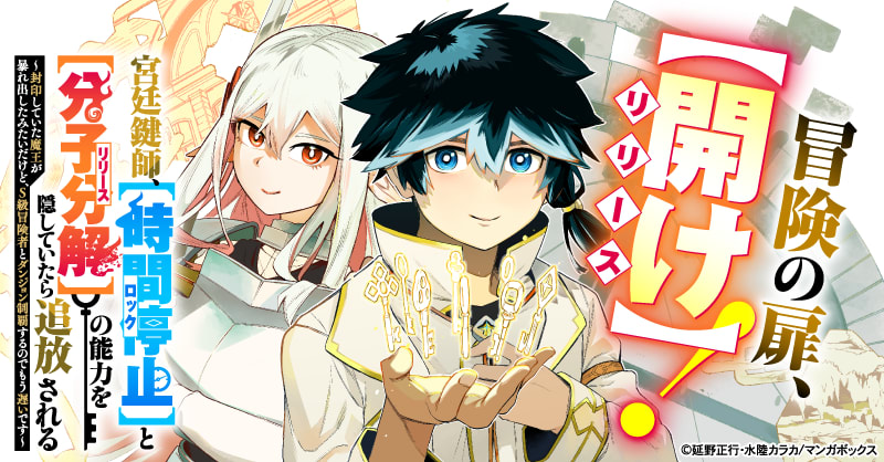 宮廷鍵師、【時間停止(ロック)】と【分子分解(リリース)】の能力を隠していたら追放される~封印していた魔王が暴れ出したみたいだけど、S級冒険者とダンジョン制覇するのでもう遅いです~